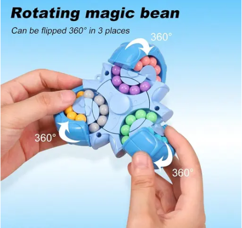 Magical Bean Puzzle Toy | Speed Spin Triangle (Multi colors)