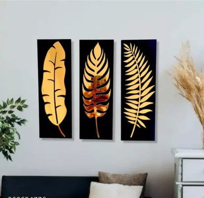 HUMIKART GOLDEN LEAF WALL ART /HOME DECOR/WALL DECOR/LIVING ROOM