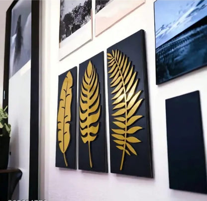 HUMIKART GOLDEN LEAF WALL ART /HOME DECOR/WALL DECOR/LIVING ROOM