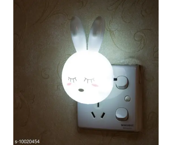 Skylofts Rabbit LED Plug in Lamp Night Light Home Decoration Night Lamp White - Pack of 1